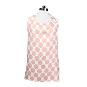 Bacati - Ikat Coral Dots Muslin Privacy Nursing Cover