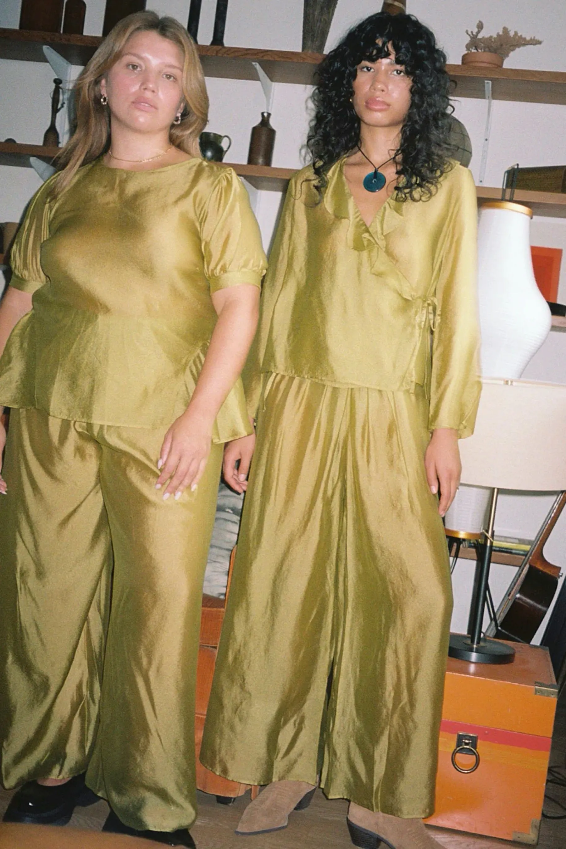 Chartreuse Petra Blouse