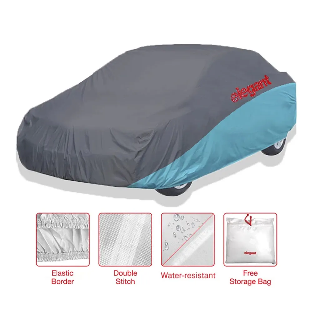 Elegant Car Body Cover WR Grey And Blue for Sedan Cars