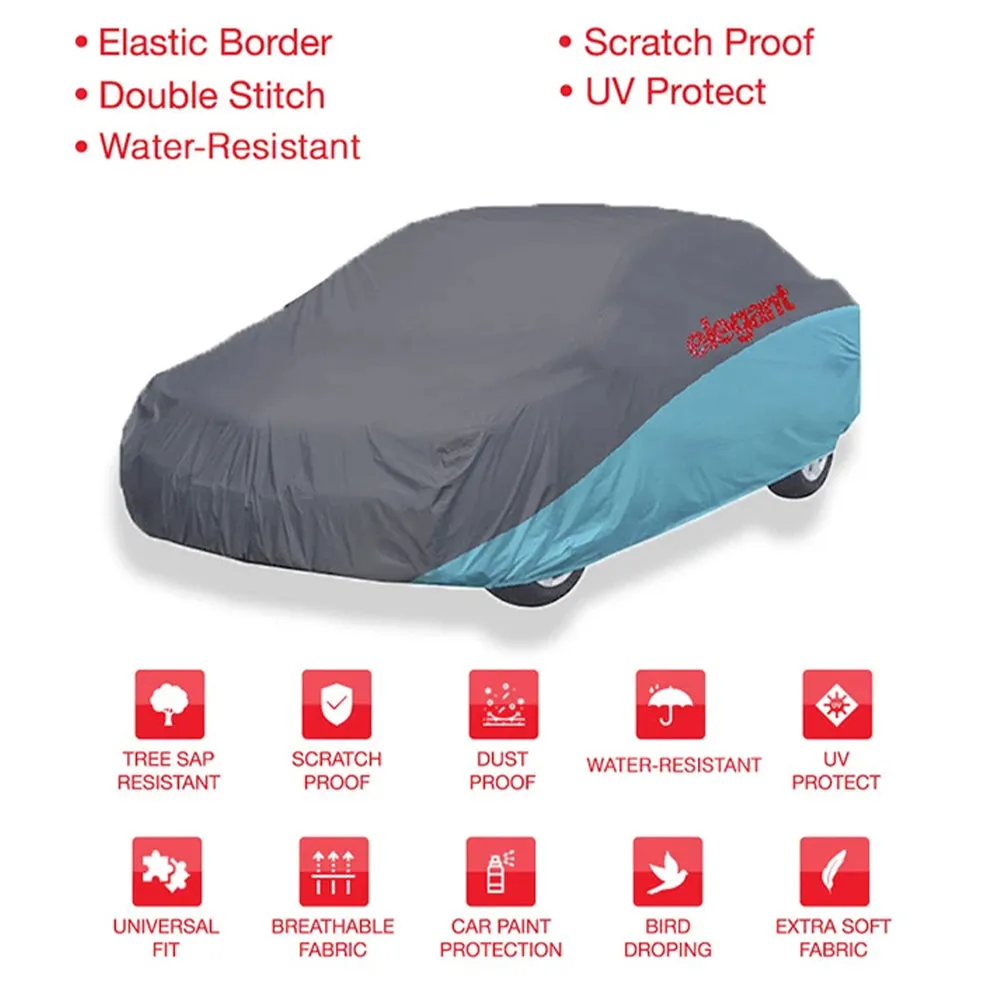 Elegant Car Body Cover WR Grey And Blue for Sedan Cars