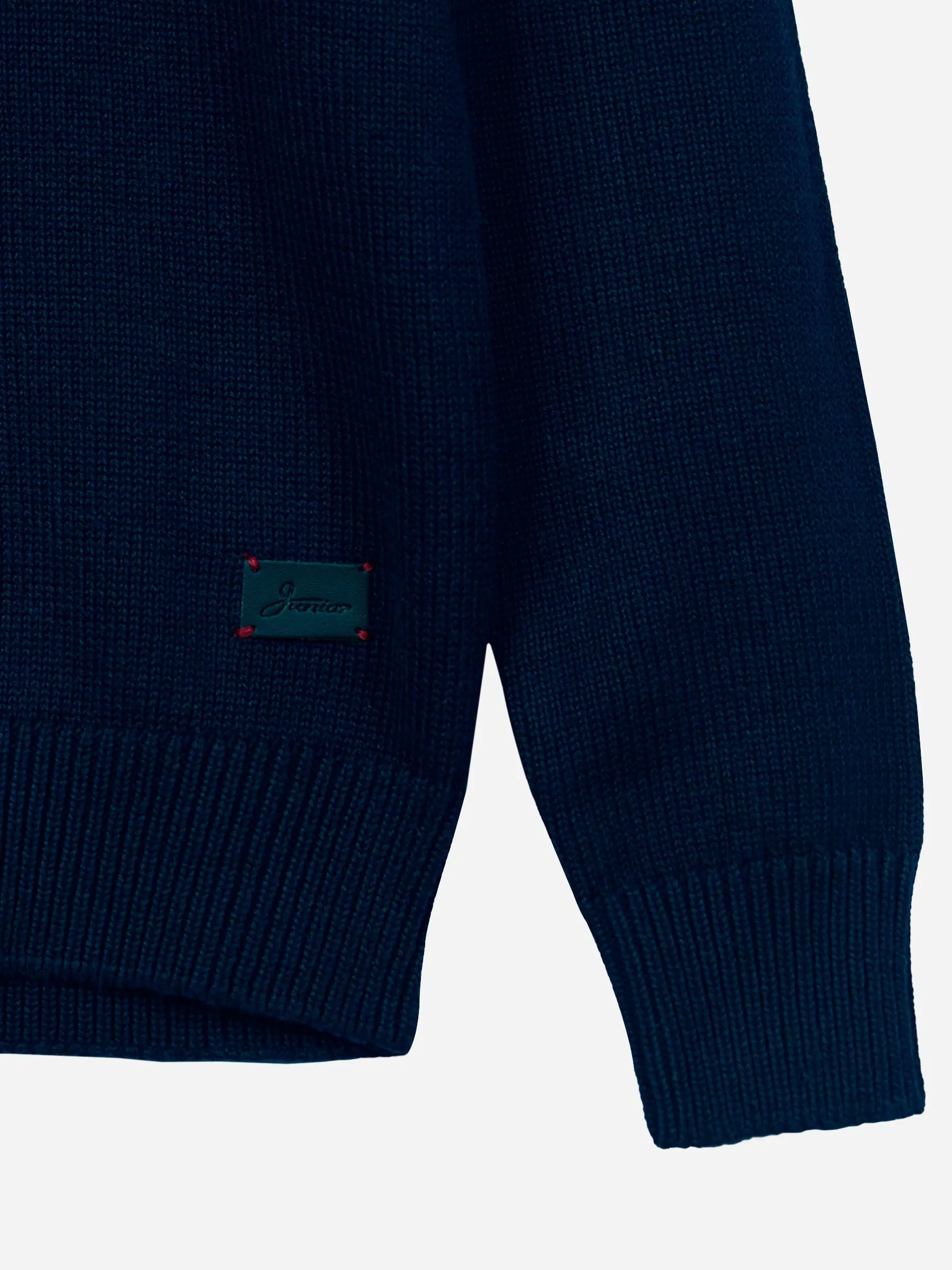 Navy Blue & Red Striped Casual Jumper