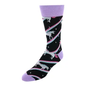 Parquet Men's Unicorn Novelty Dress Sock